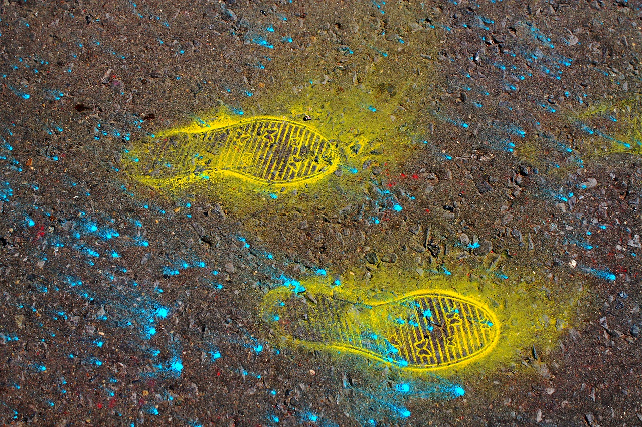 Image - bright traces shoes paint