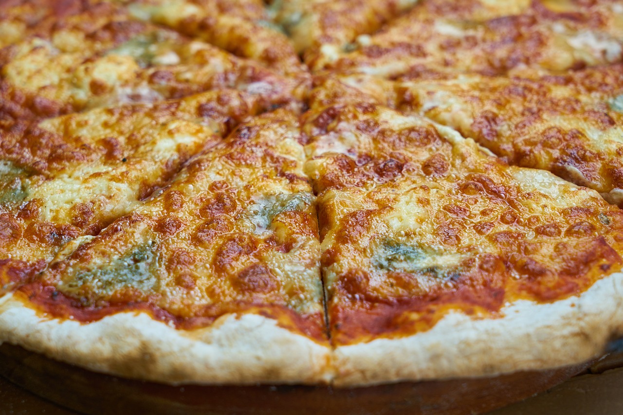 Image - pizza food dough macro cheese
