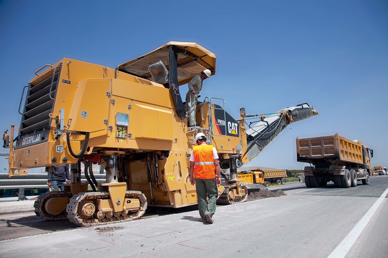 Image - asphalt milling machine recording