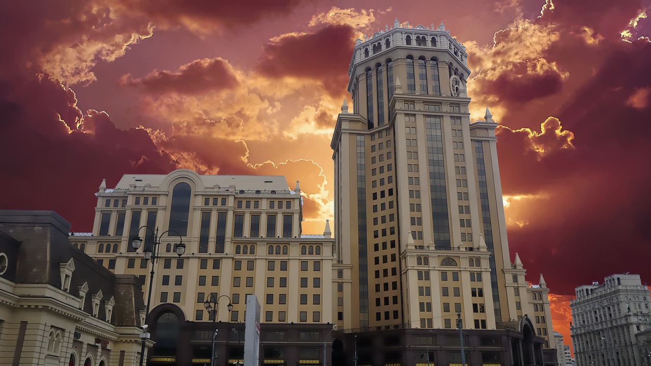 Image - building sun architecture city sky