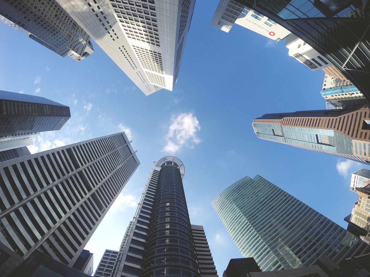 Image - buildings skyscraper sky clouds