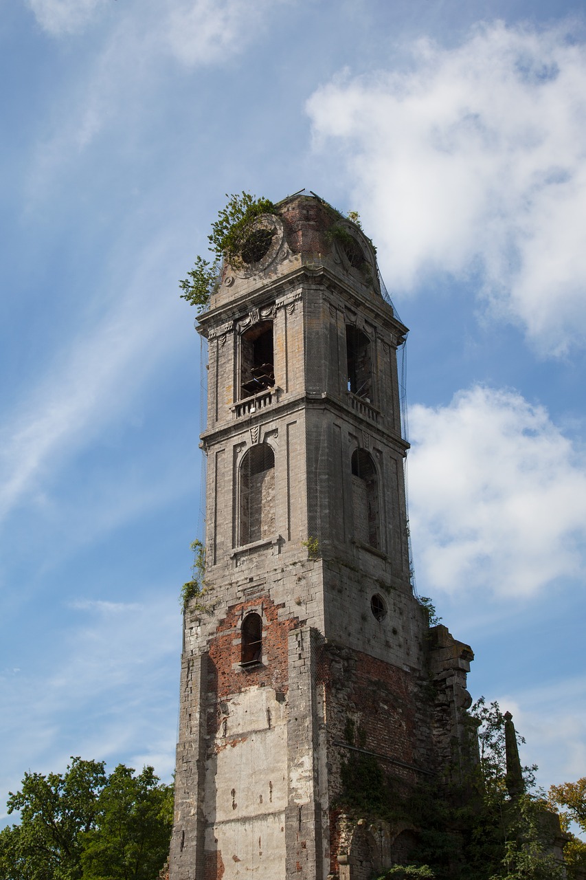 Image - air blue clouds tower stone