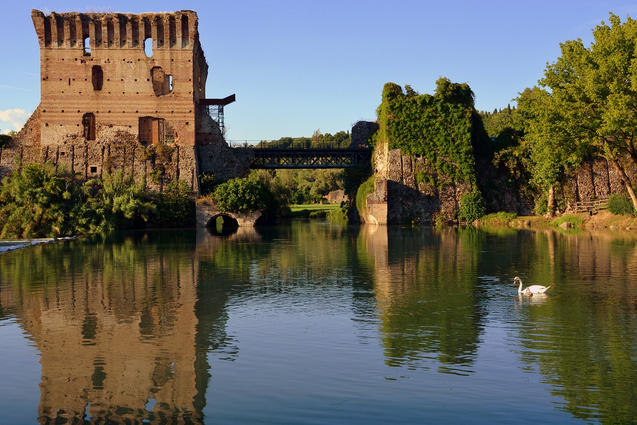 Image - lake swan torre water middle ages