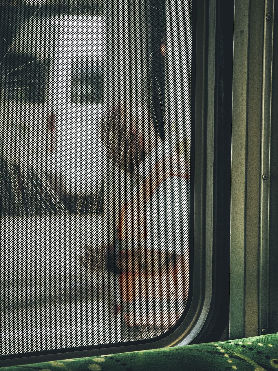 Image - train window people man