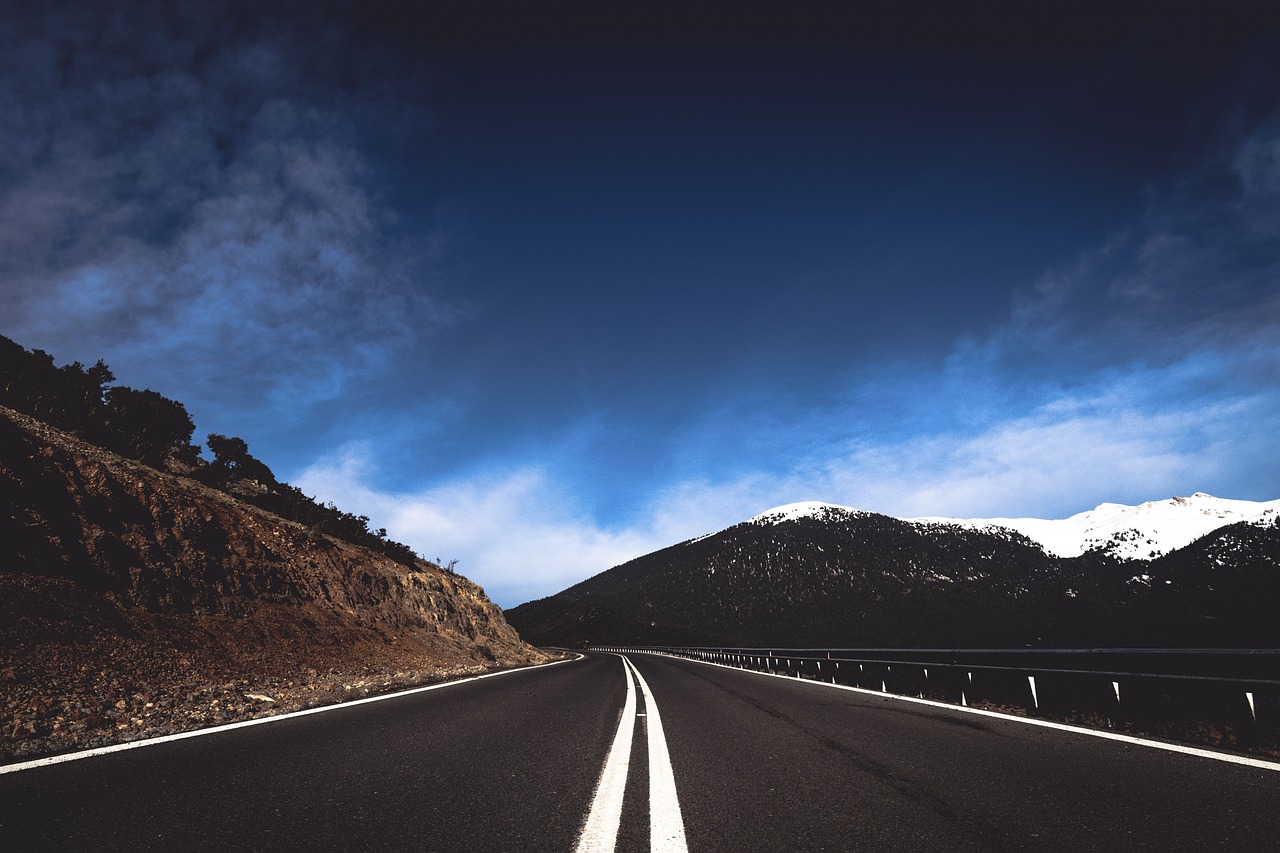 Image - road path mountain highland