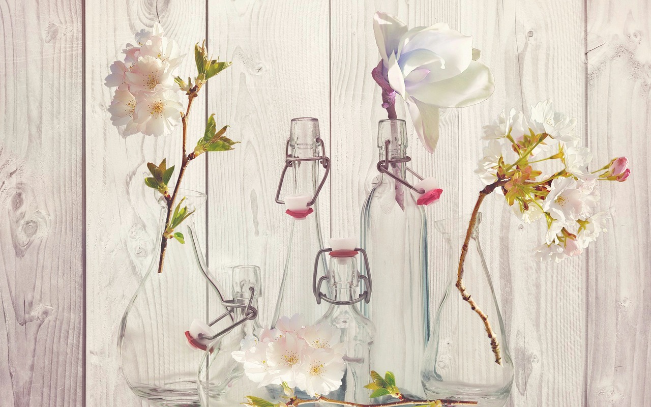 Image - bottles vases flower vases glasses