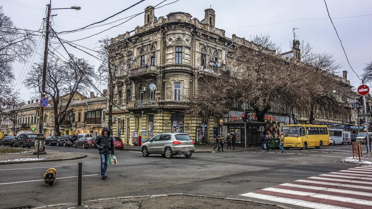 Image - odessa street crossroads pedestrian