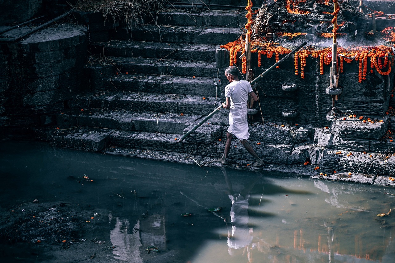 Image - people man walking outdoor water