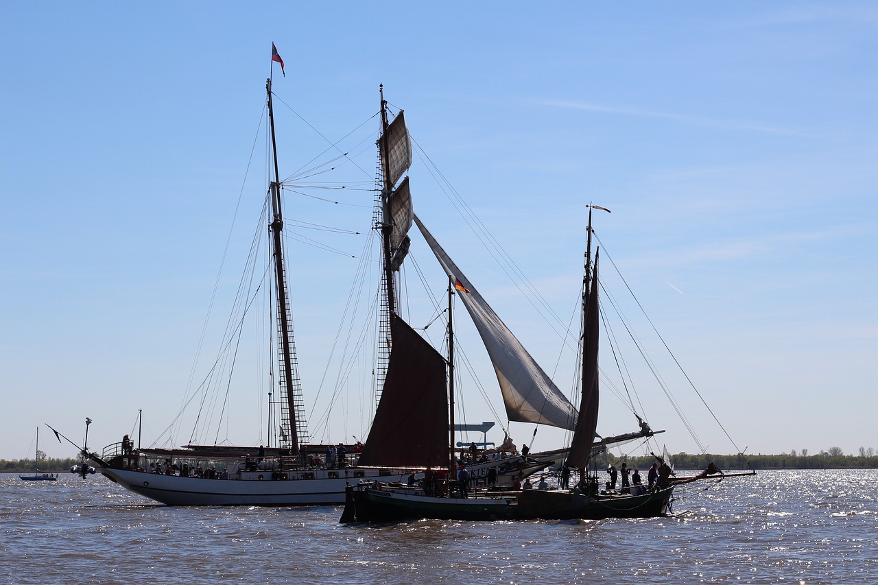 Image - sailing ships boats elbe hamburg