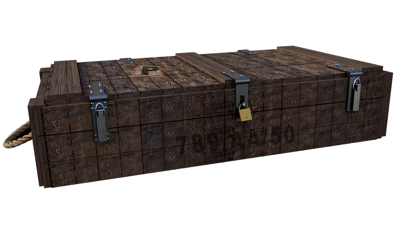 Image - box wood ammo box isolated fantasy