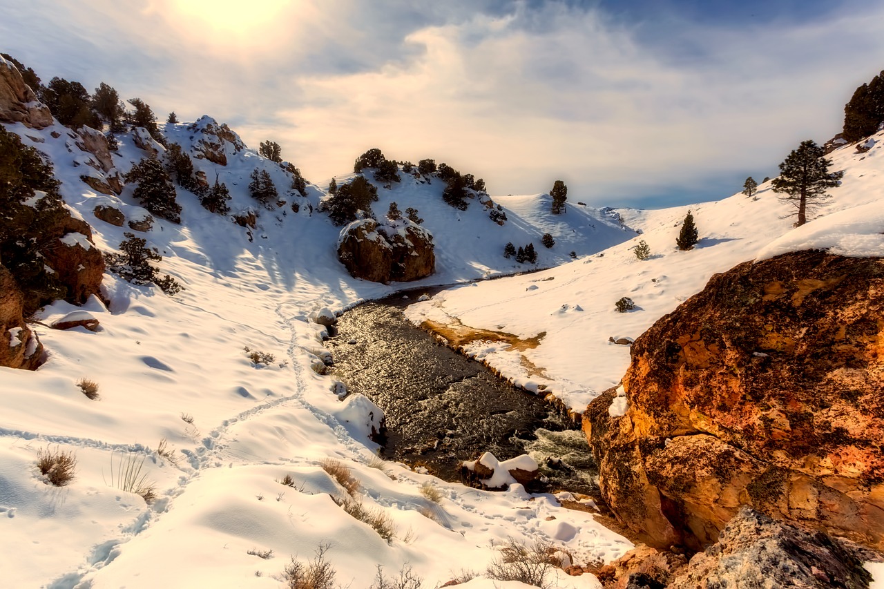 Image - california winter snow mountains