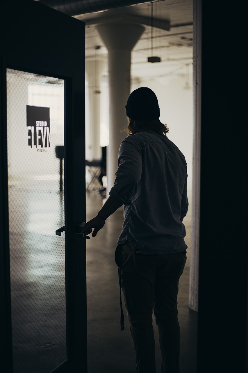 Image - people man guy door inside studio
