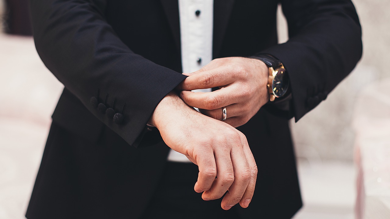 Image - man guy ring watch groom business