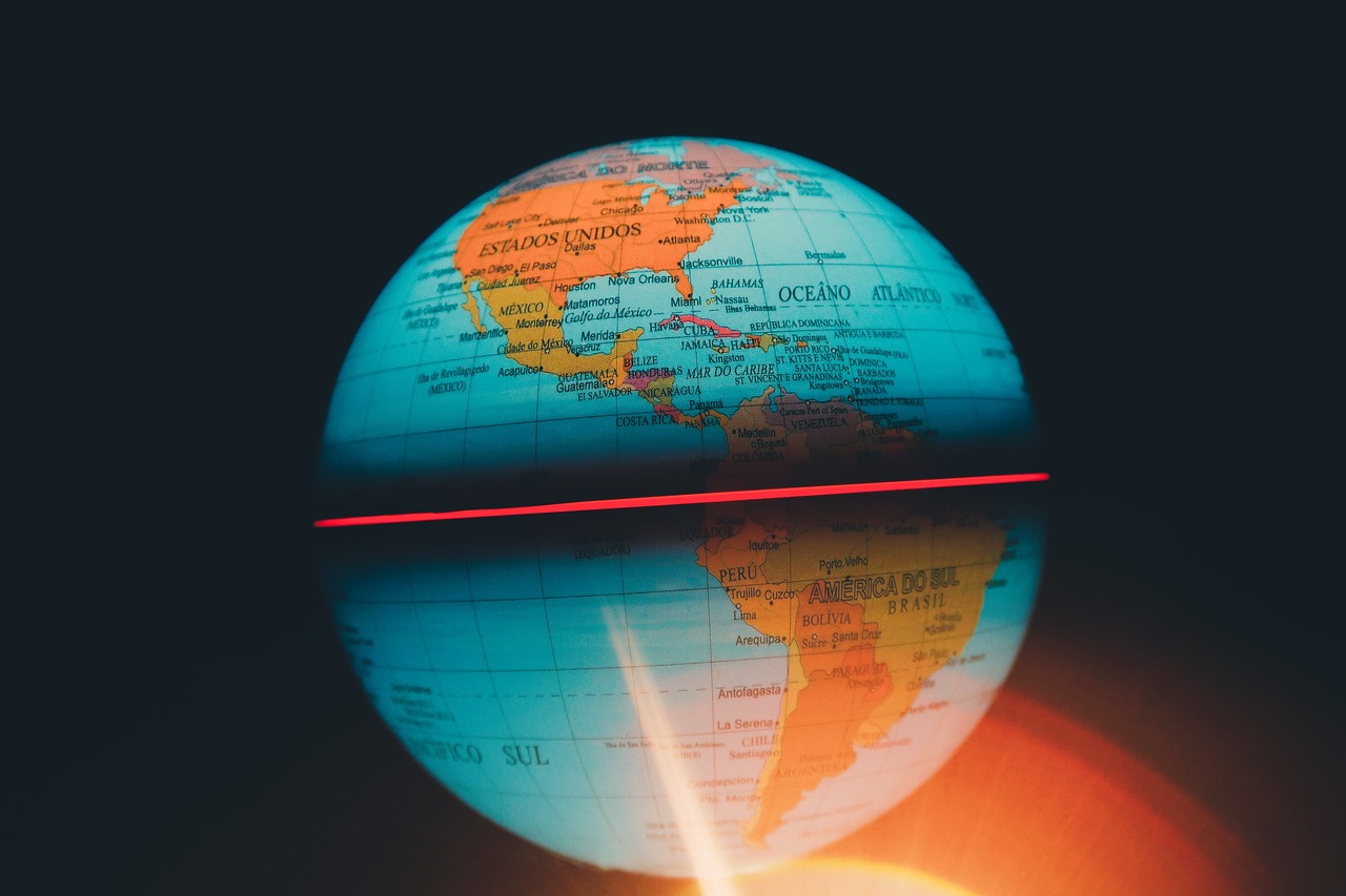 Image - globe global map round sphere