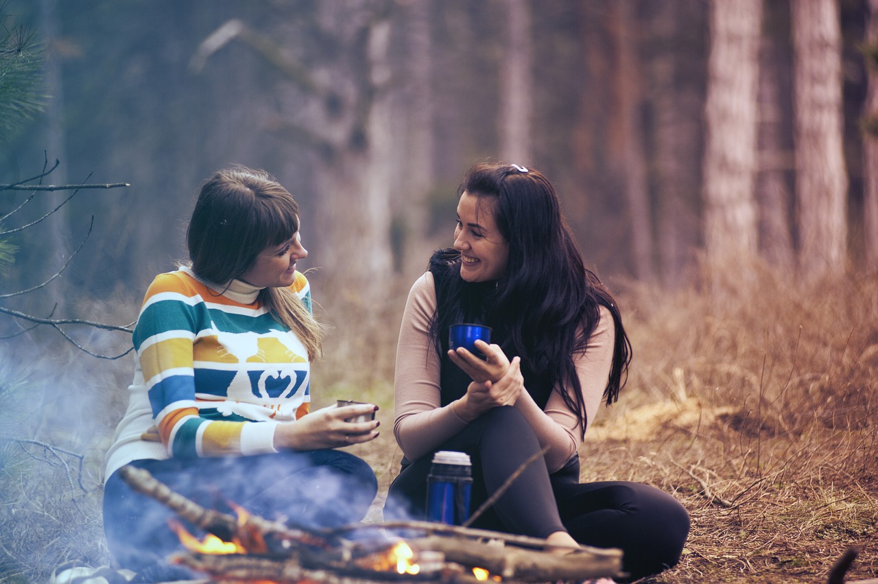 Image - women girls talking smile happy