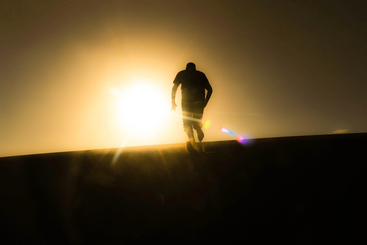 Image - dark silhouette man guy sunset