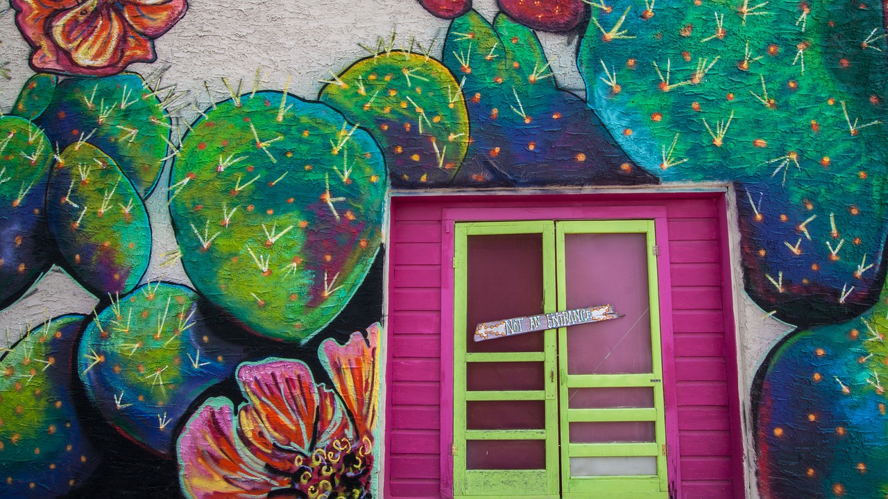 Image - door entrance doorway wall art