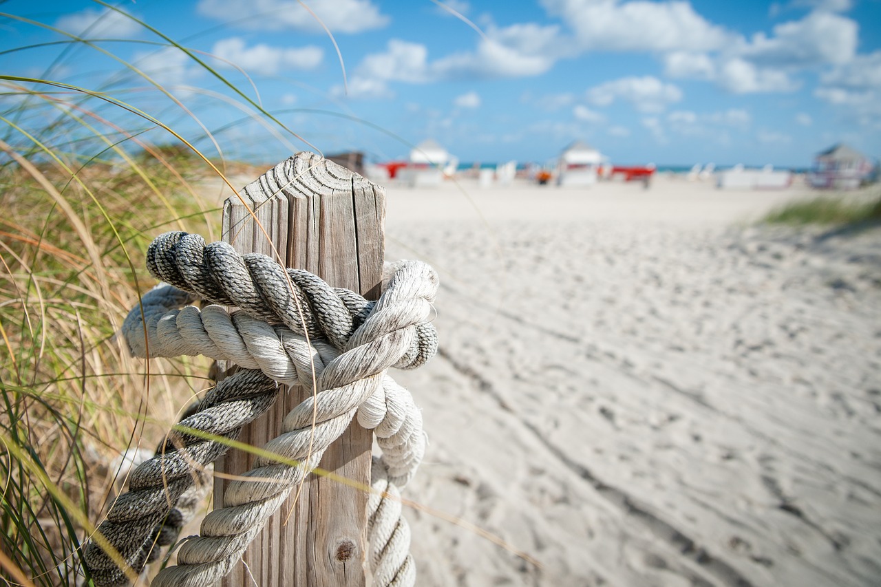 Image - nature sand clouds sky rope green