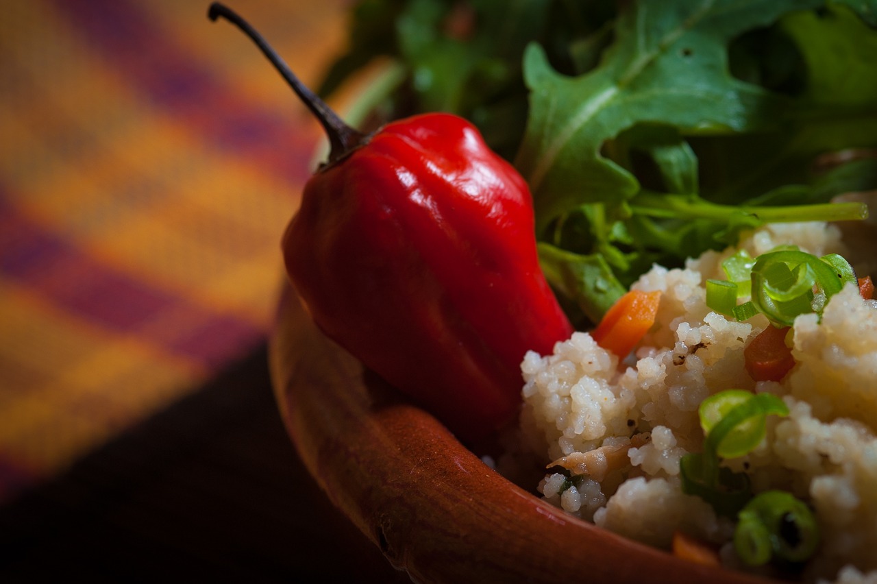 Image - bell pepper ingredient spices rice