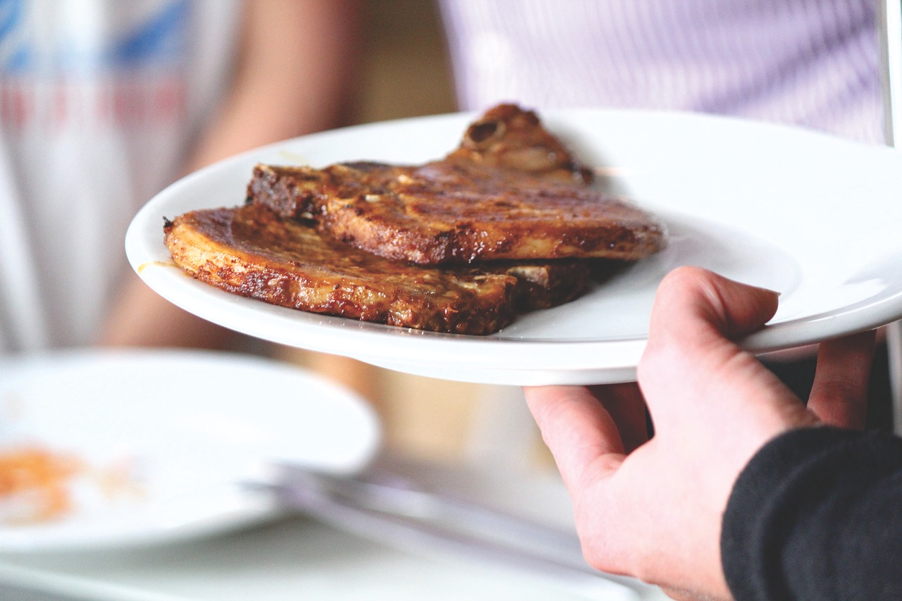 Image - food viand meat pork plate