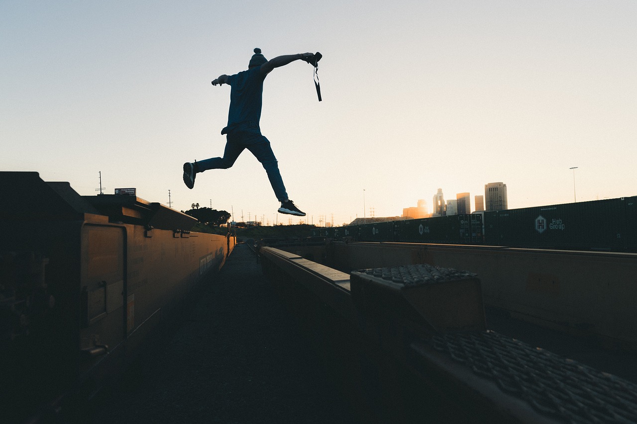 Image - people man guy jump flying