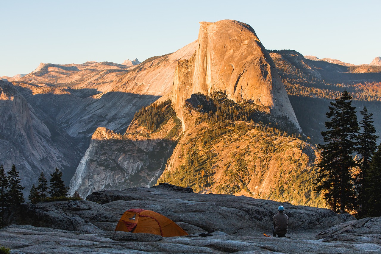 Image - nature landscape tent camp climb