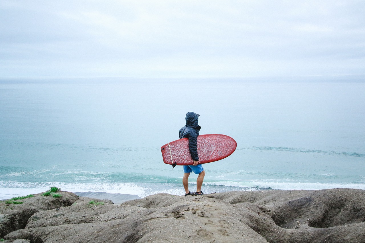 Image - people man surf waves ocean sea