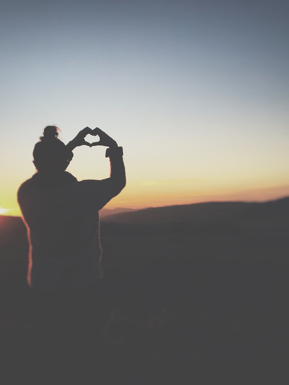 Image - people woman bun silhouette nature