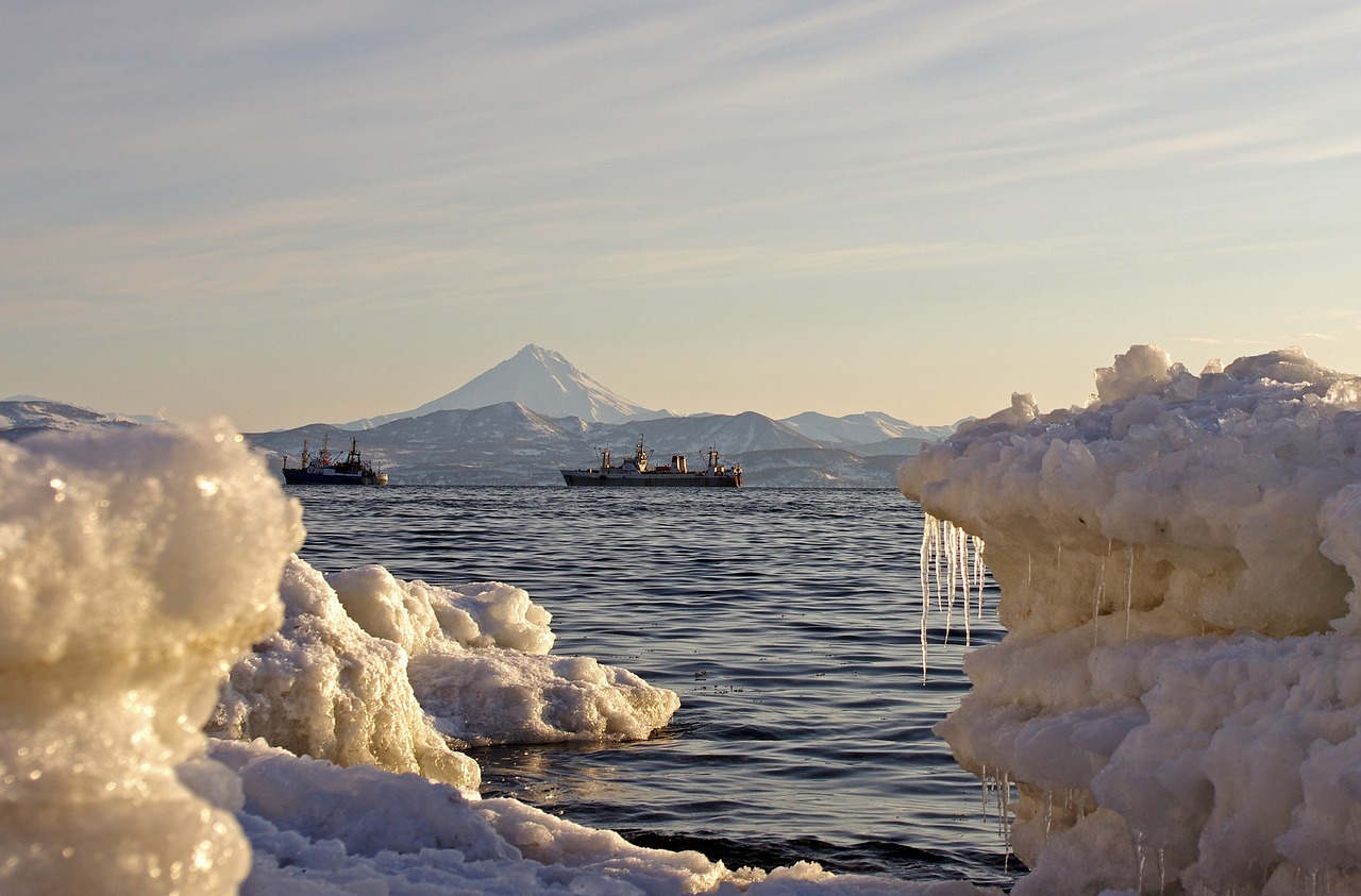 Image - bay sea ship mountains seascape