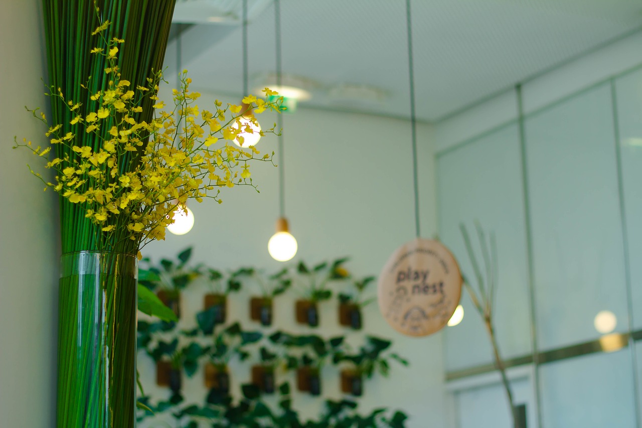 Image - light bulb interior design flower