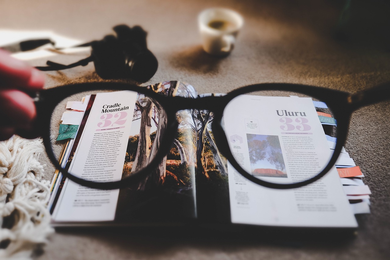 Image - eyeglasses grade read magazine