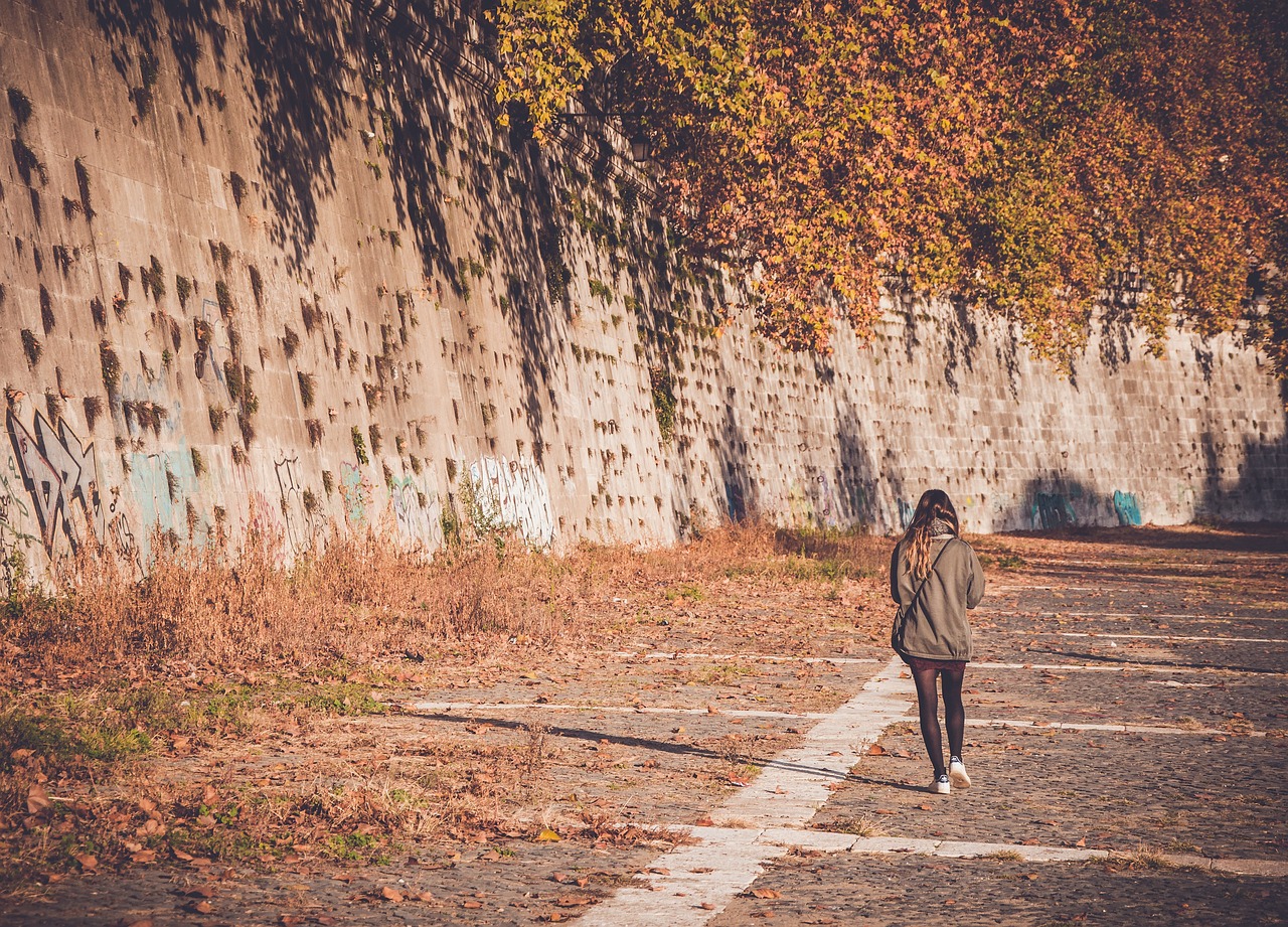 Image - people woman alone grass plant
