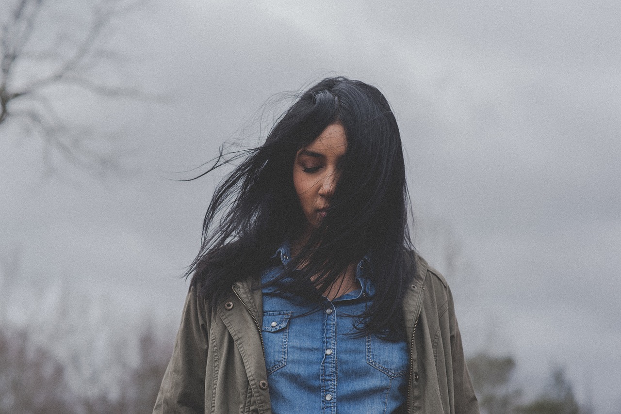 Image - people woman lady windy hair