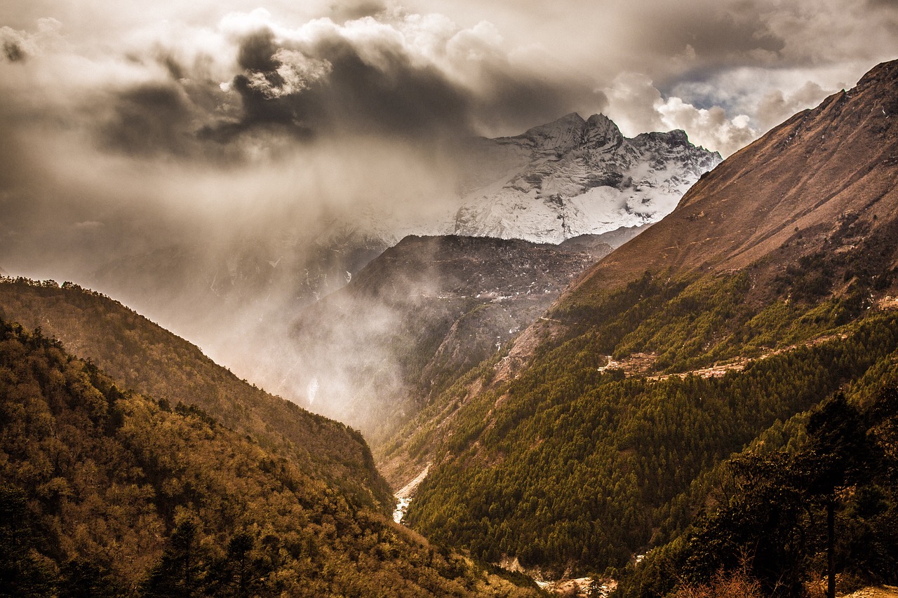 Image - nature landscape mountain clouds