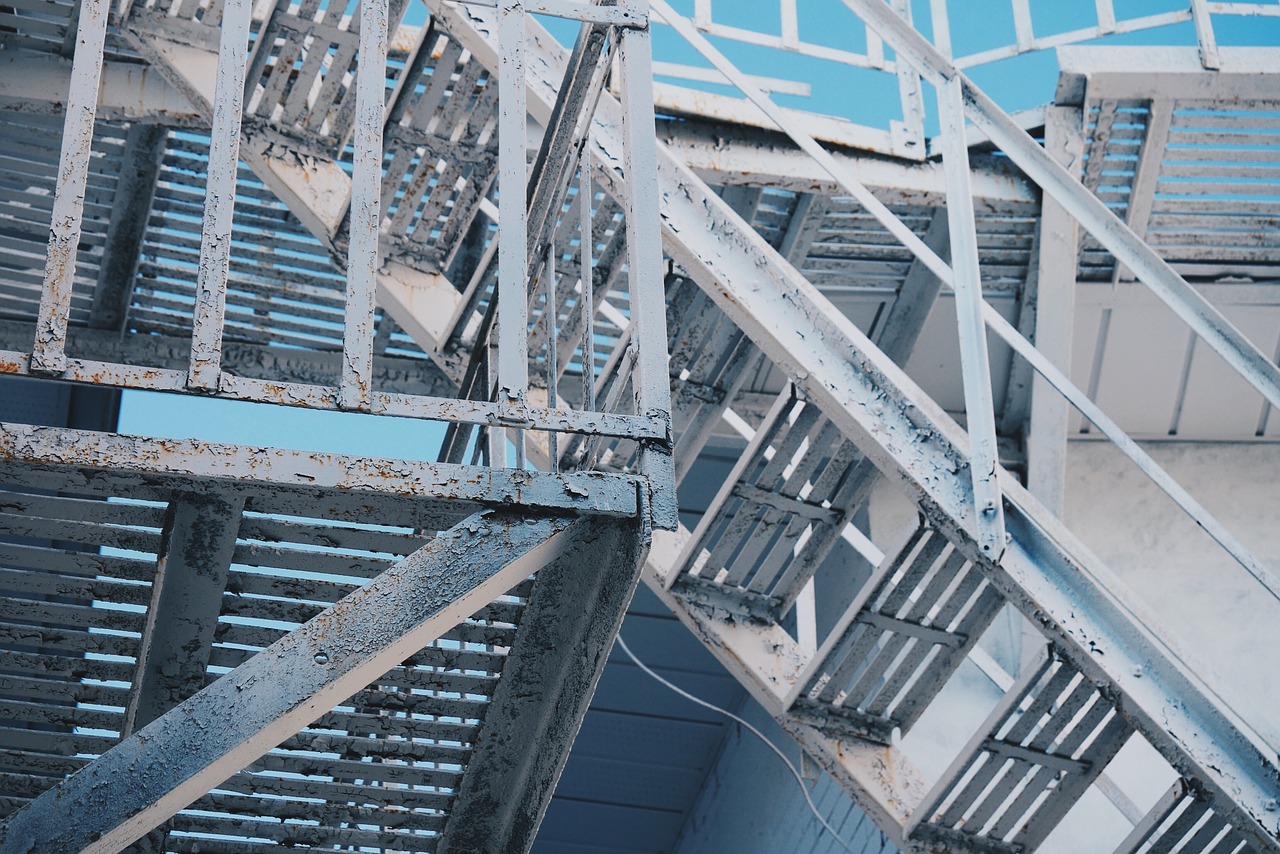 Image - stairs apartment ladder rust