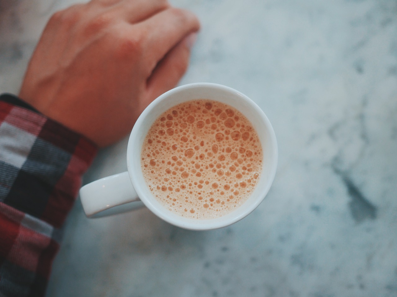 Image - tea coffee bubbles people man