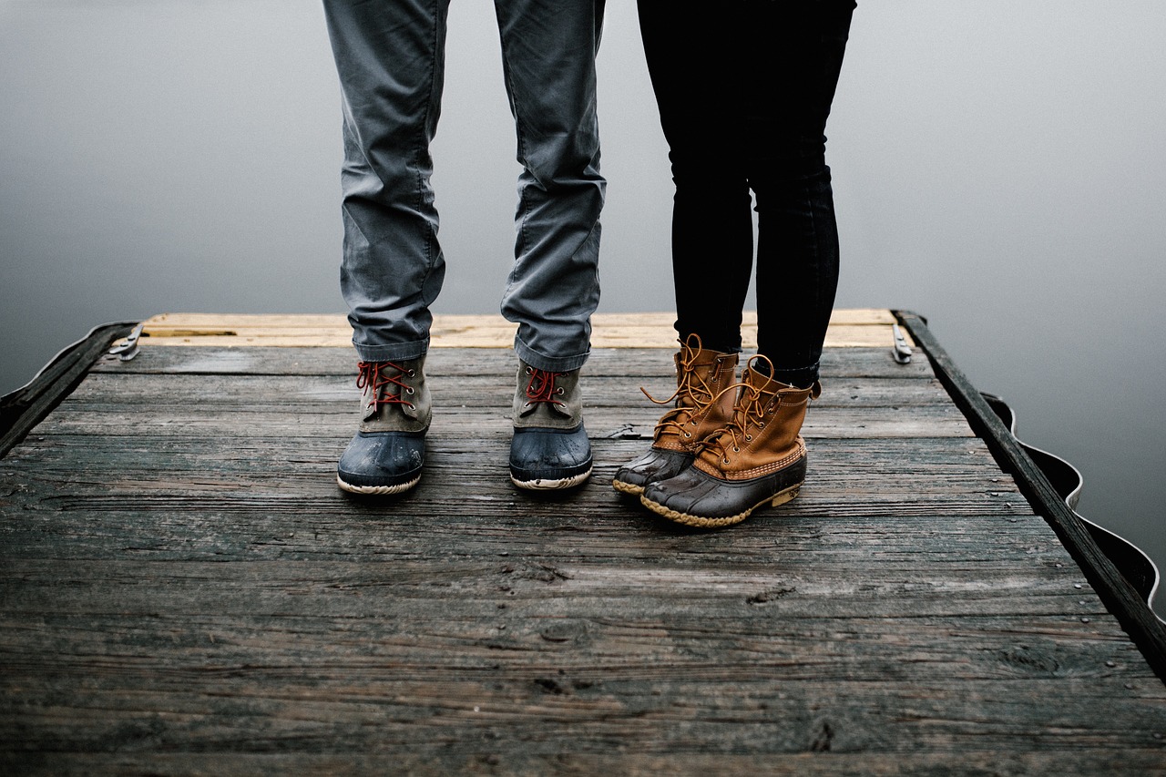 Image - boots shoes footwear wooden floor