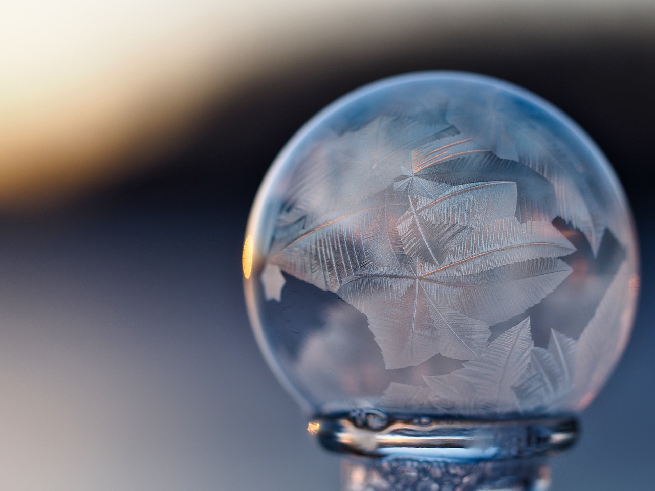 Image - bokeh glass round crystal ball