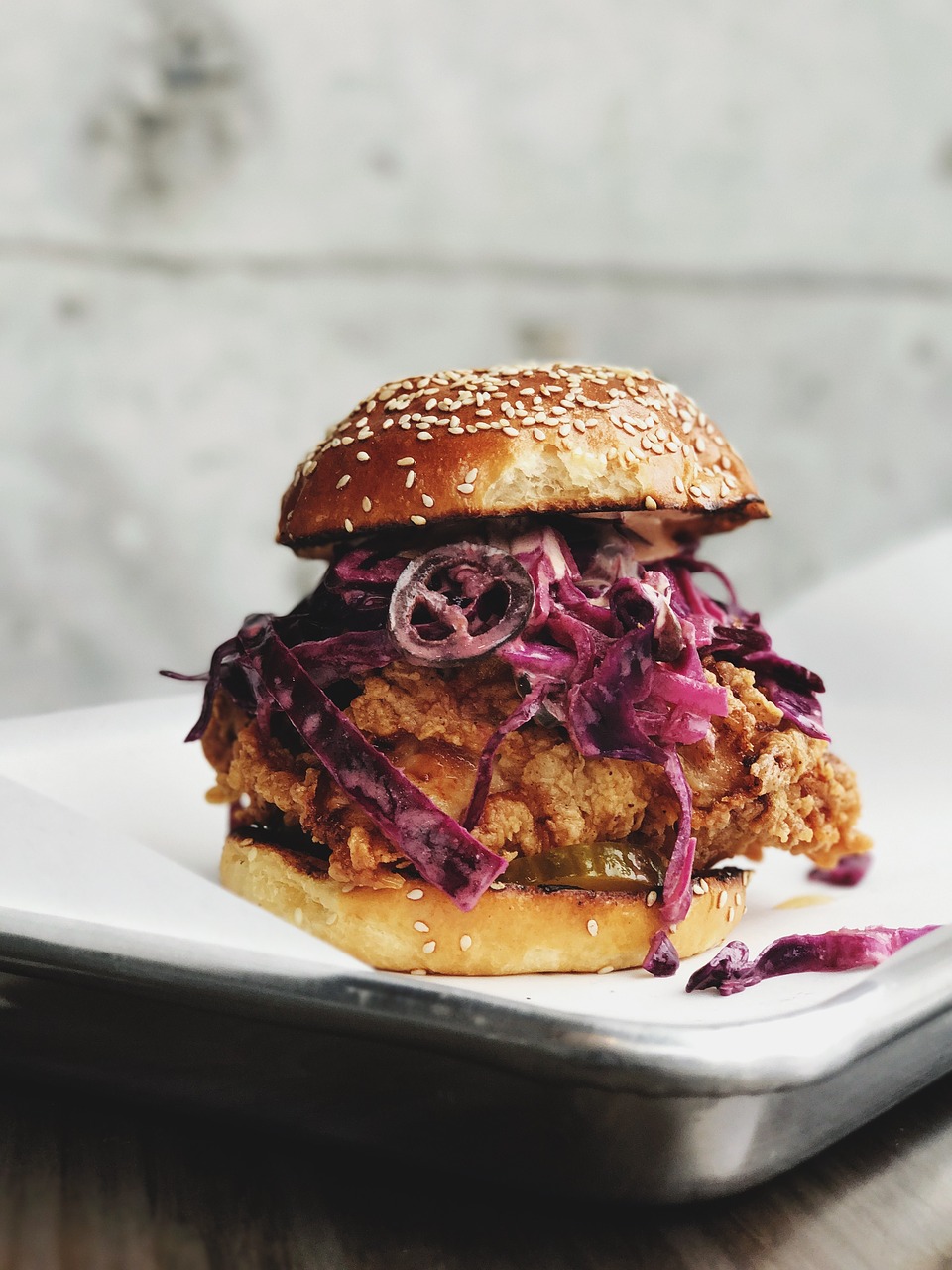 Image - food hamburger sesame seeds
