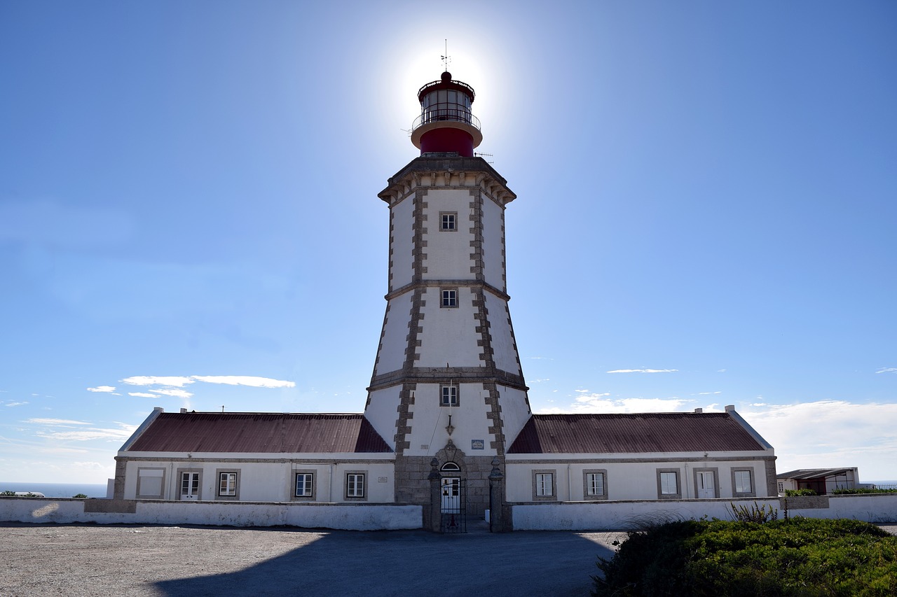 Image - portugal lighthouse sky sun nature