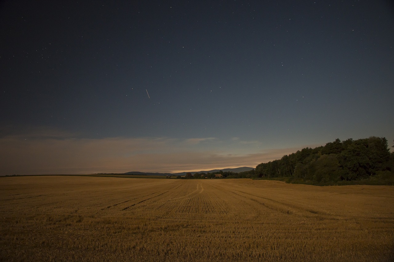 Image - the sky night field night sky dark