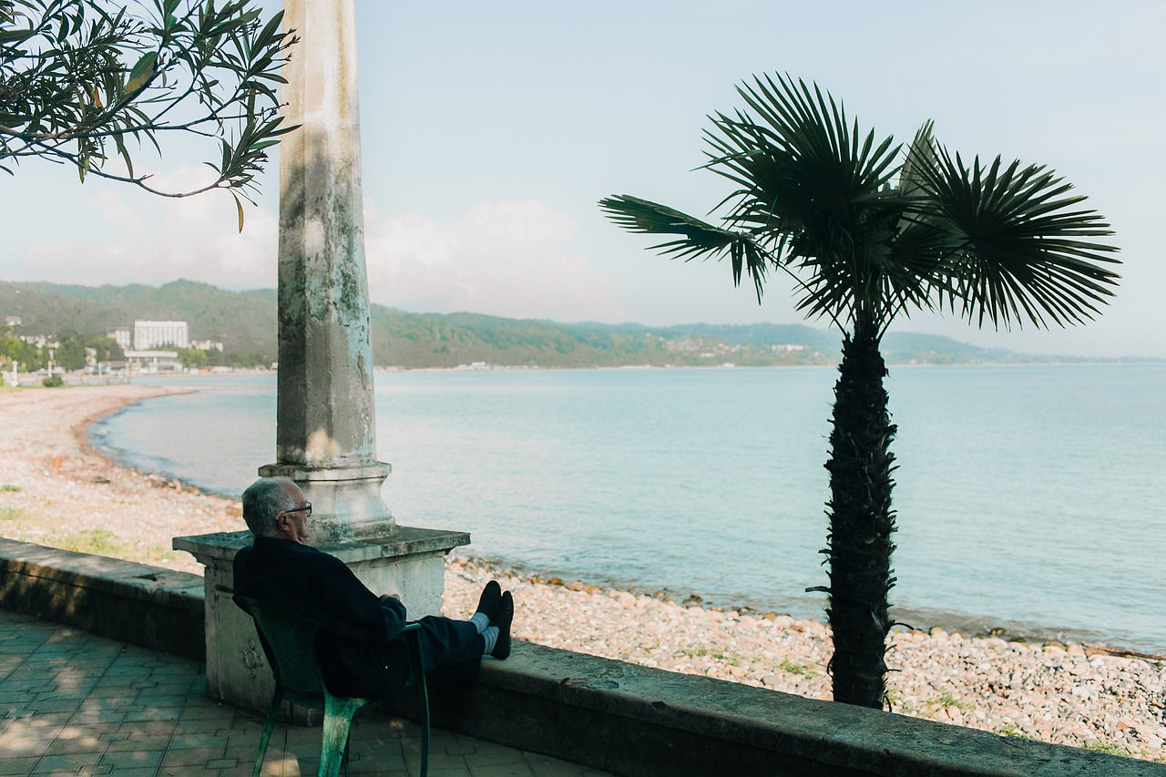 Image - nature landscape old man people