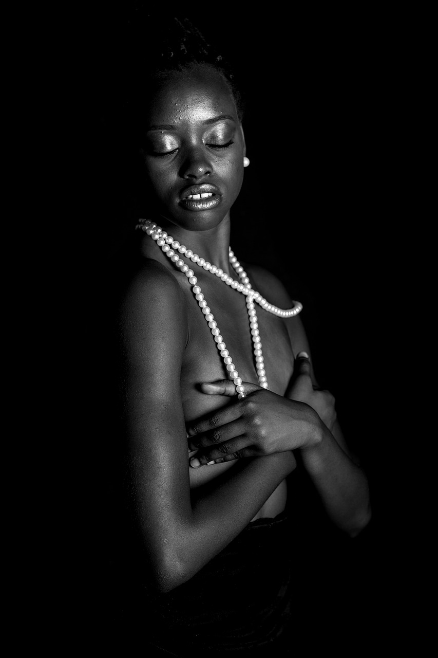 Image - black model studio exposure