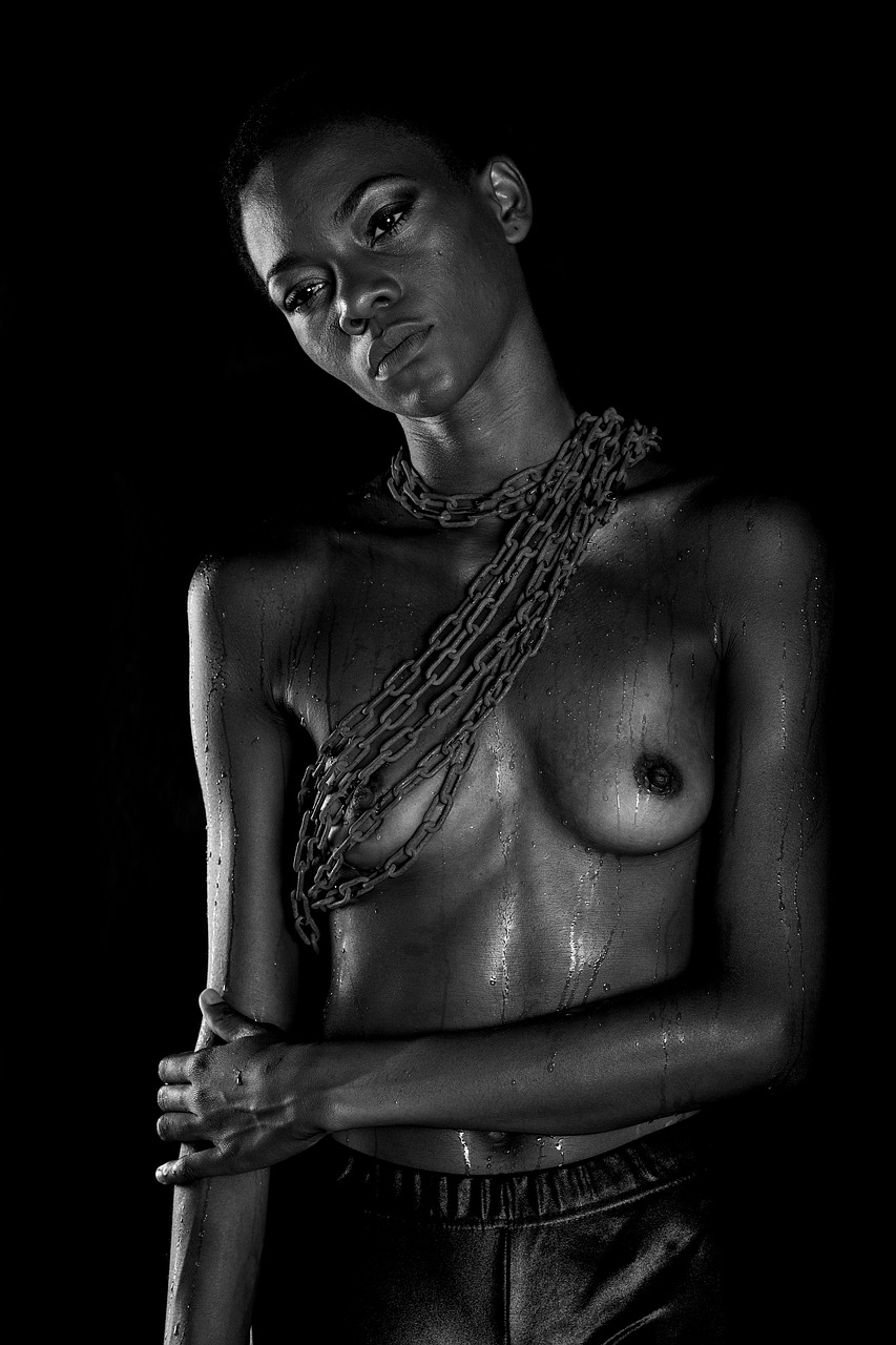 Image - black model studio exposure