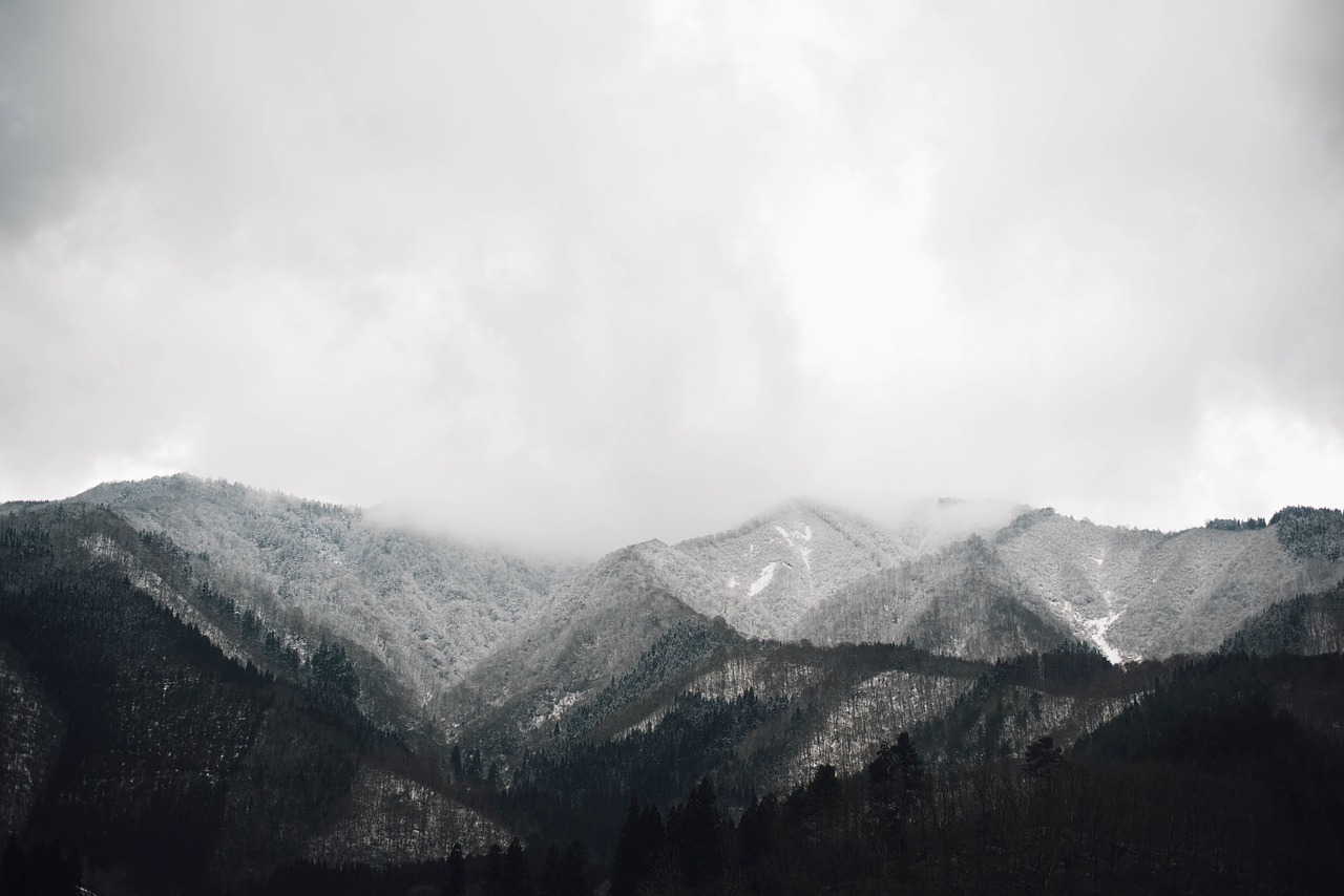 Image - mountain clouds sky aerial travel