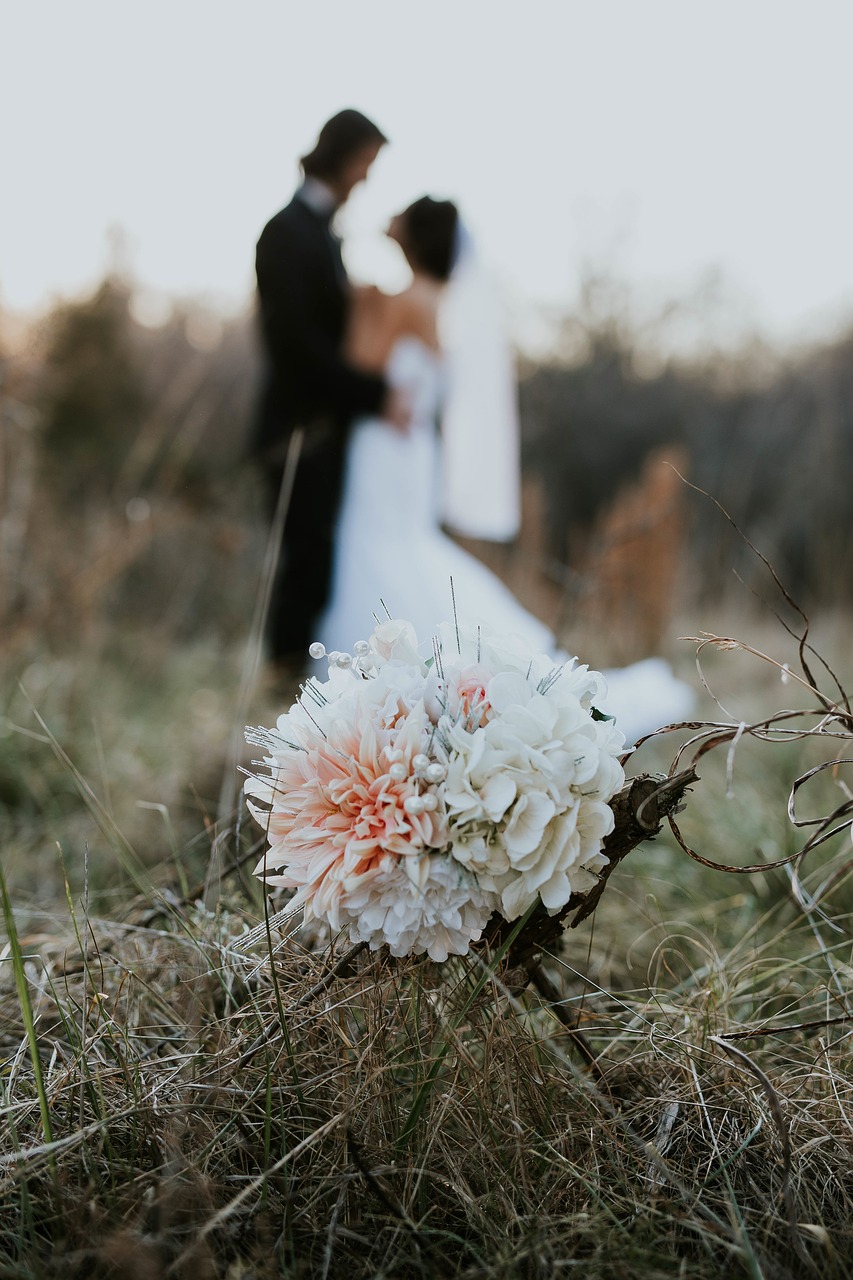 Image - wedding marriage bride flowers
