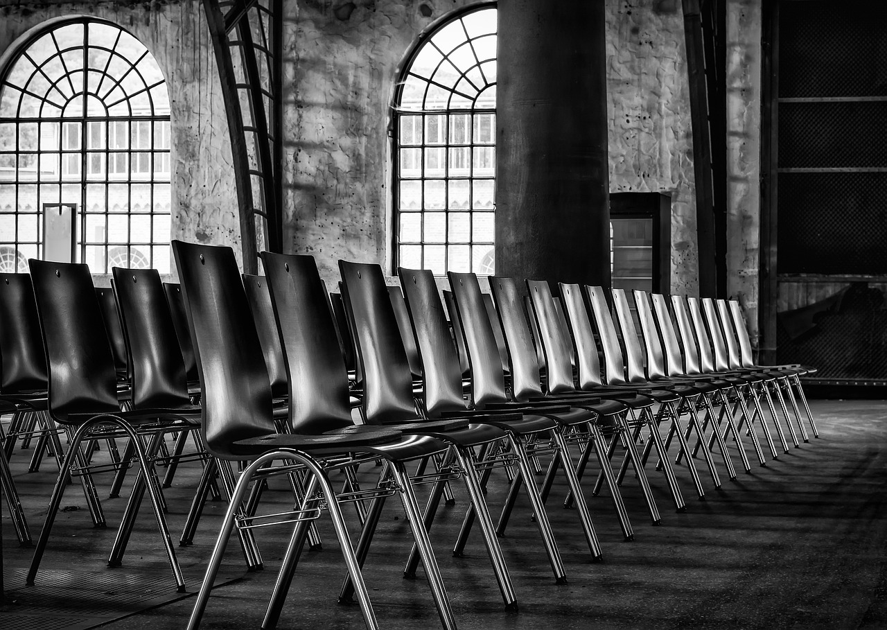 Image - chairs series sit row hall event