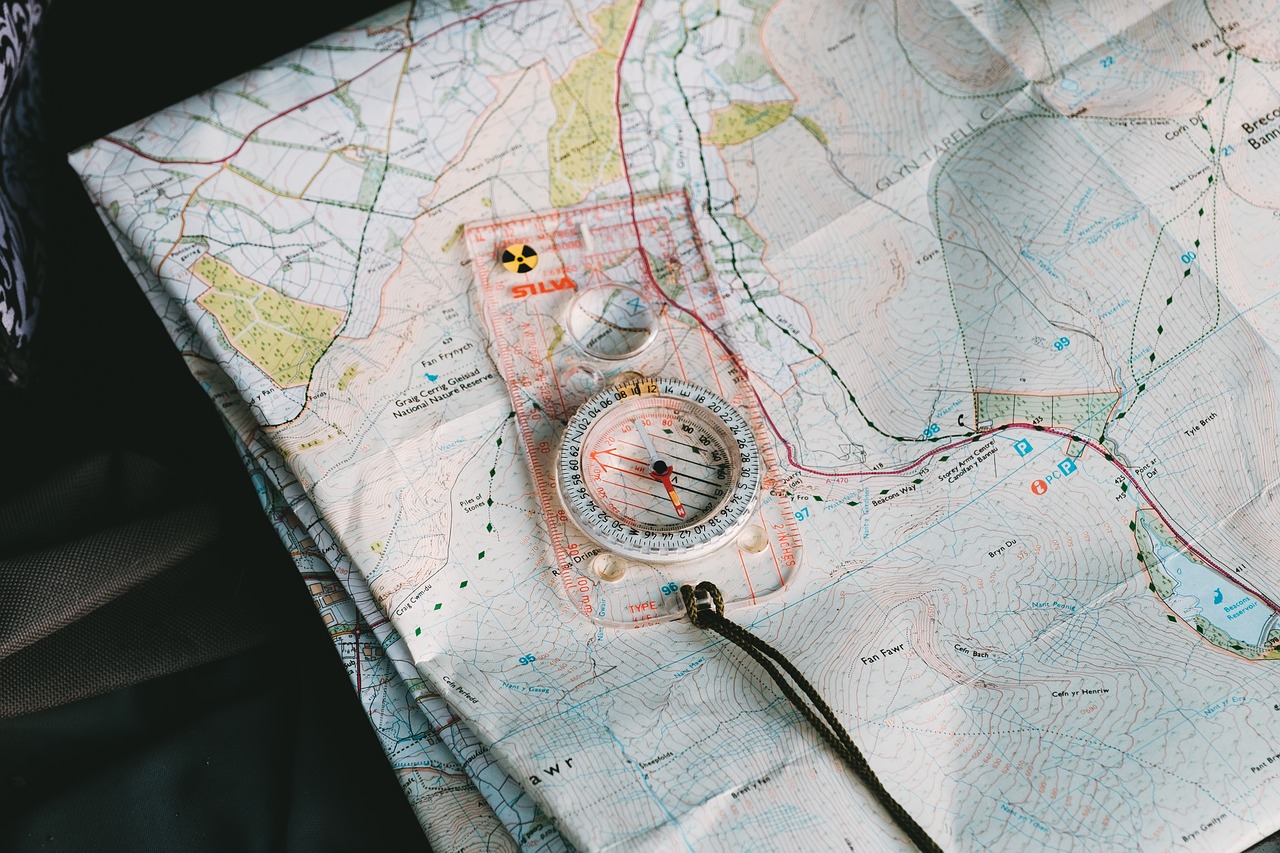 Image - geography world map paper compass
