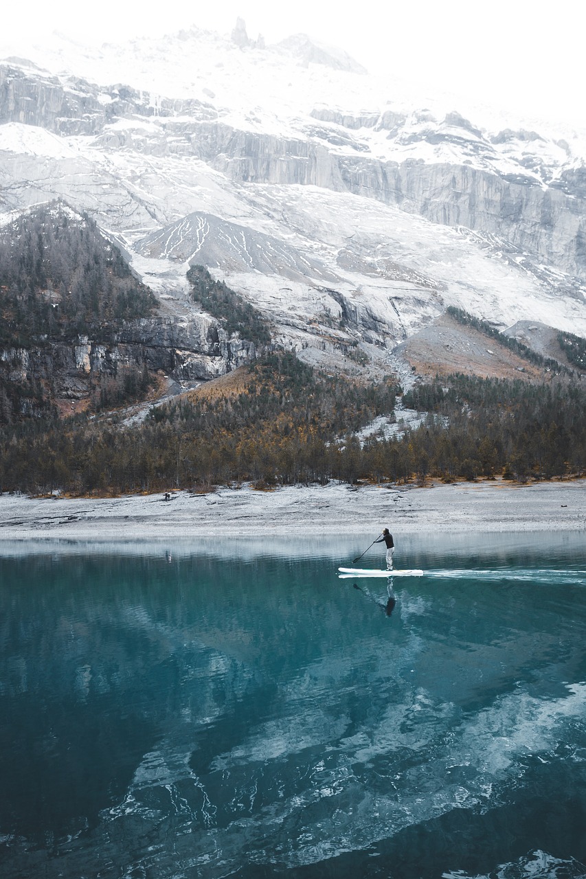 Image - lake blue water outdoor nature