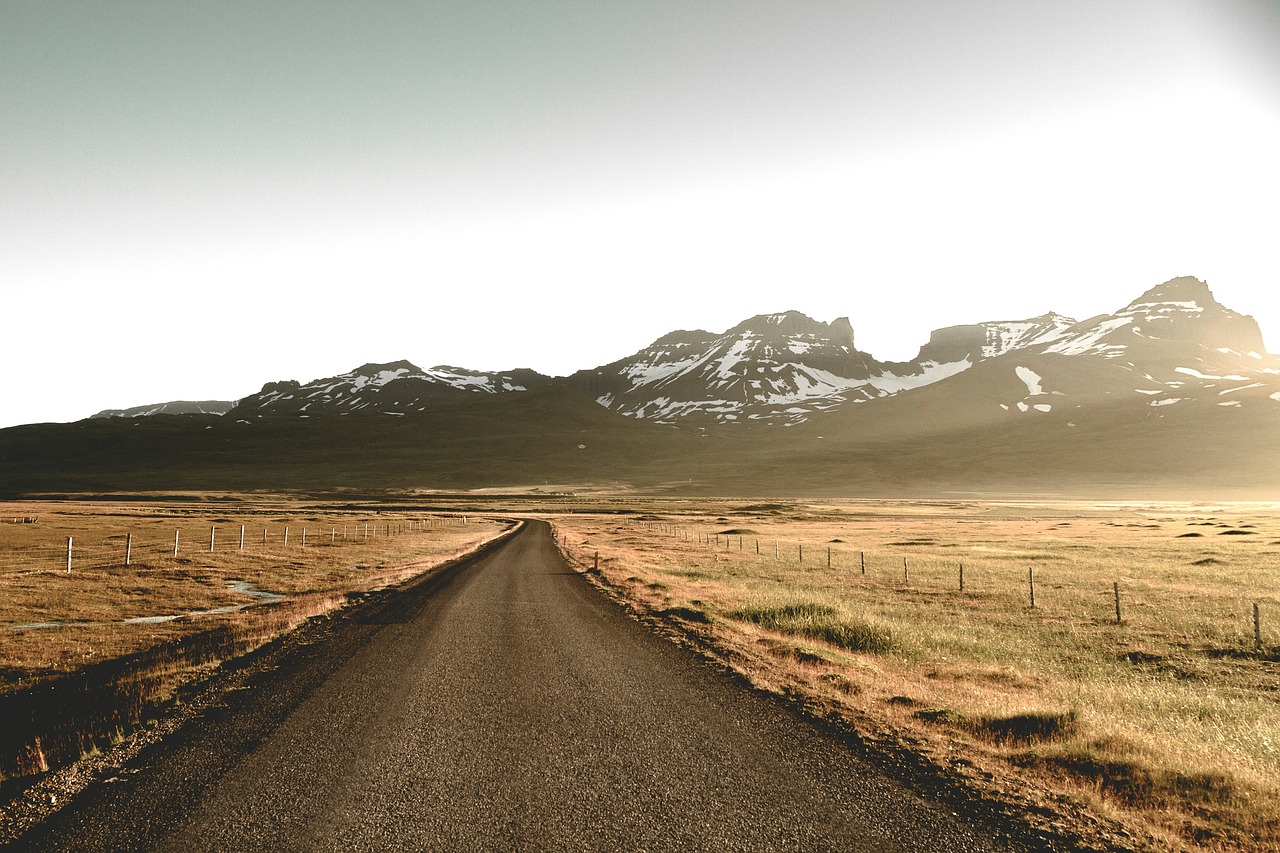 Image - green grass road path mountain